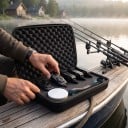 Karpesignaliser HIRISI S7-4D LED signalering og bipper Sæt med 4 signaliser i et lynlåspose ABS materiale Sort Til karpefiskeri og rodpod 5