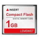 Karta pamięci CF Compact Flash LEMIWEI 1 GB Karta pamięci cyfrowej Biała i czerwona Do aparatu cyfrowego i czytnika kart CF 1