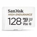 Karta pamięci SanDisk High Endurance microSDXC 128 GB UHS-I Klasa U3 V30 i Klasa 10 Biała Do kamery i telefonu Na nagrywanie wideo 1