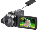 Käsikamera 8K 48 MP 126 × 58 × 57 mm 3" kosketusnäyttö kääntyvä näyttö 18x digitaalinen zoom Wi-Fi HDMI DV kamera 5