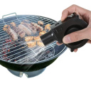 Käsikäyttöinen tuuletin hiilien puhaltamiseen grillauksessa, nopeuden säätö 11,5 × 7,5 × 8,5 cm sähköinen BBQ tuuletin musta grillille, leirintään ja piknikille 2