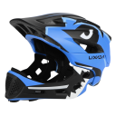 Kask motocyklowy dziecięcy 52–58 cm Kask integralny z wyjmowanym ochraniaczem ust 13 otworów wentylacyjnych Osłona przeciwsłoneczna Wkładka EPS i skorupa PC 5