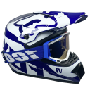 Kask motocyklowy typu flip-up z goglami Wytrzymały materiał ABS Otwory wentylacyjne Wygodne wypełnienie Kask motocyklowy 9