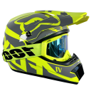 Kask motocyklowy typu flip-up z goglami Wytrzymały materiał ABS Otwory wentylacyjne Wygodne wypełnienie Kask motocyklowy 8