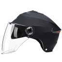 Kask motocyklowy z lampką LED ABS PC podwójny wizjer akumulatorowy oświetlenie obwód głowy 54-59 cm do motoroweru skutera elektrycznego roweru 5