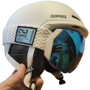 Kask narciarski unisex z regulowanym obwodem głowy ABS EPS pianka ciepła bawełniana podszewka narciarstwo 3