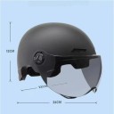 Kask rowerowy i motocyklowy z goglami, certyfikacja 3C, regulowany rozmiar, kask ochronny dla mężczyzn i kobiet do jazdy na rowerze 2