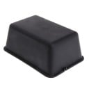 Kasse til krybdyr til terrariet Sort plastisk skjul med halvcirkelformet indgang og afrundede hjørner Mål 13,8 x 9,5 x 6 cm Til fredelig hvile 7
