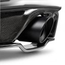 Καταληκτική εξάτμιση 2,5" 6,3 εκ. Λυγισμένη Κεκλιμένη ωοειδής έξοδος Ανοξείδωτο ατσάλι Μαύρη ματ Μήκος 14,5 εκ. Στήριξη με βίδες χωρίς συγκόλληση 6