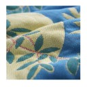 Katoenen handdoek sneldrogend absorberend 34 x 40 cm vierlaags gaas blauw met bladerenpatroon voor keuken en restaurant 3