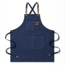 Katoenen keuken schort 74x68 cm Unisex schort voor koken, grillen, bar, restaurant, café, studio, werkkleding 7
