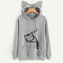 Katzen-Sweatshirt für Damen B22 5