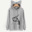 Katzen-Sweatshirt für Damen B22 5