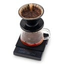 Kávová váha na espresso s průtokem, automatickým časovačem a poměrem, 3 režimy vaření, 2 kg, akrylový povrch, černá, na pour over 3