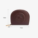 Kawaii retro bolsa para cartões 11 x 10 x 2 cm Mini carteira com fecho em z PU Bolsa de armazenamento para ID para raparigas Design de cartoon da moda 6