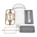 Käytävä matkustussänky ja lisävuode sänkyyn 3v1 Säädettävä korkeus Kehto Patja 88 x 45 cm Pyörät ja Hyttysverkko 4