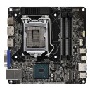 Käytetty Mini-STX emolevy LGA 1151 -liittimellä ja Intel H310 -sirustolla, jossa 2 DDR4 SO-DIMM -paikkaa jopa 64 GB:lle ja M.2 Wi-Fi:lle ja SSD:lle 1