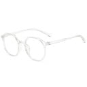 Kék fény elleni szemüveg számítógéphez és mobilhoz Geometrikus műanyag keret sokszög alakban Átlátszó lencsék Formázott orrpárnák 2
