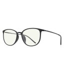 Kék fény elleni szemüveg számítógéphez és telefonhoz Kerek keret teljes kerettel Finoman sárgás lencsék Vékony szárak hajlított végekkel 3