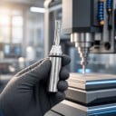 Keményfém maró 6 x 22 mm Háromélű TCT 12,7 mm 1/2 hüvelyk Egyenes CNC maró Ezüst-fehér Fa és faforgácslapok 3