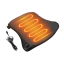 KEMITOUR univerzális fűtött motoros ülés 36 x 29,5 cm DC12V PU bőr fekete hőmérséklet-szabályozással téli használatra 2