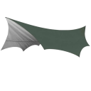 Kempingová plachta 5,1 x 5,1 m nepromokavá venkovní sluneční clona s úložným vakem pro stanování turistiku a outdoor 1