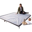 Kempingová podložka 3D vodotesná plachta pod stan 3 x 4 m Oxfordská tkanina PU 2000 mm Zvýšené okraje 10 cm Na kempovanie a piknik aj pláž 5