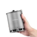 Kempingový hrnec 600 ml Výměník tepla a sklopná rukojeť Hliníková slitina bez rizikových chemikálií Šedo-černá Na turistiku a kempink 4
