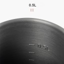Kempingový vařič s integrovaným hrncem BRS-61 0,5 l 100 x 130 mm Výměník tepla a izolační obal Černá Na turistiku a batůžkaření 2