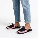 Kempingpantoflit Nopea kuivuminen Koko S EU 37–39 Pituus 25 cm Liukuesteinen pohja Säädettävä nauha Nylon Vaaleanpunaiset Leirille 3