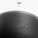 Kempingtűzhely beépített edénnyel BRS-61 0,5 l 100 x 130 mm Hőcserélő és szigetelő burkolat Fekete Túrázáshoz és hátizsákos kiránduláshoz 2