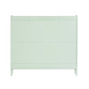 Kenkäteline 4 luukulla ja 8 hyllyllä 100 x 90 x 19 cm tilava komoda eteiseen käytävään, kantavuus 60 kg metallijaloilla 3