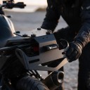 Kentekenhouder voor motorfiets Yamaha Tenere 700 T7 2019-2023 Achterspatbordverwijderaar LED verlichting RVS Zwart Achterste houder 2