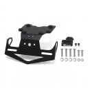 Kentekenhouder voor motorfiets Yamaha Tenere 700 T7 2019-2023 Achterspatbordverwijderaar LED verlichting RVS Zwart Achterste houder 3