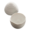 Keraaminen munan muotoinen kulho 13,5 cm valkoinen kannella koristeellinen kulho pikkuesineille ja ruokien tarjoiluun kotiin 1