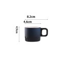 Keramický hrnček na espresso 60 ml s uškom malý šálka na kávu pre domáce i kancelárske použitie 14