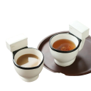 Keramický hrnek ve tvaru záchoda 300 ml keramika bílý s černým lemem originální hrnek na kávu čaj vtipný dárek 3