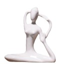 Keramikstatue af en yogi 7