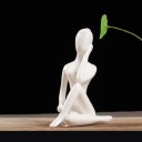Keramikstatue af en yogi 10