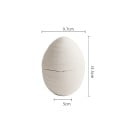 Keramische Schüssel in Eiform 9,7 x 13,5 cm weiße Keramik für Suppen Joghurt Desserts Servierschüssel für die Küche 3