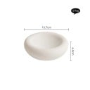Keramisk dyb suppetallerken rund stærk 16,7 cm diameter keramik hvid skål til suppe og servering af retter 2