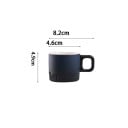 Keramisk espressokop 60 ml med håndtag lille kaffekop til hjemme- og kontorbrug 14