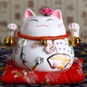 Keramisk heldig kat statuette 2