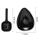 Keramisk sæt skål og ske til kaffebønner Elegant design Dekorativt supplement til køkkenet Original gave til kaffeelskere 4