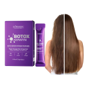 Keratinová maska na vlasy 20x 10 g, intenzivní botox a kolagen pro poškozené vlasy, hluboká regenerace, hydratace a lesk po celé délce 4