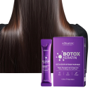 Keratinová maska na vlasy 20x 10 g, intenzivní botox a kolagen pro poškozené vlasy, hluboká regenerace, hydratace a lesk po celé délce 3