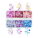 Kerek flitterek 3-4 g Szórható csillámok dekorációkhoz Varrott termékek Köröm művészet Scrapbooking Művészet és Kézművesség Színek keveréke DIY 2