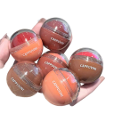 Kerek gél-krémes pirosító 4,6 x 3,9 x 3,8 cm Hidratáló rétegezhető golyós pirosító az arcra és a szemre Highlighter hatás krétás megjelenés nélkül 6