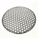 Kerek grillrács 32 cm Rozsdamentes acél 2 mm vastagság 5 mm drót BBQ rács hús, zöldség és hal grillezéséhez Rács grillhez, tűzrakóhoz, kerthez 2