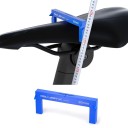 Kerékpárülés magasságmérő eszköz 10 x 4 cm Kék Alumínium kerékpárülés magasságmérő Pontos beállítás és kalibrálás kerékpárosok számára 6